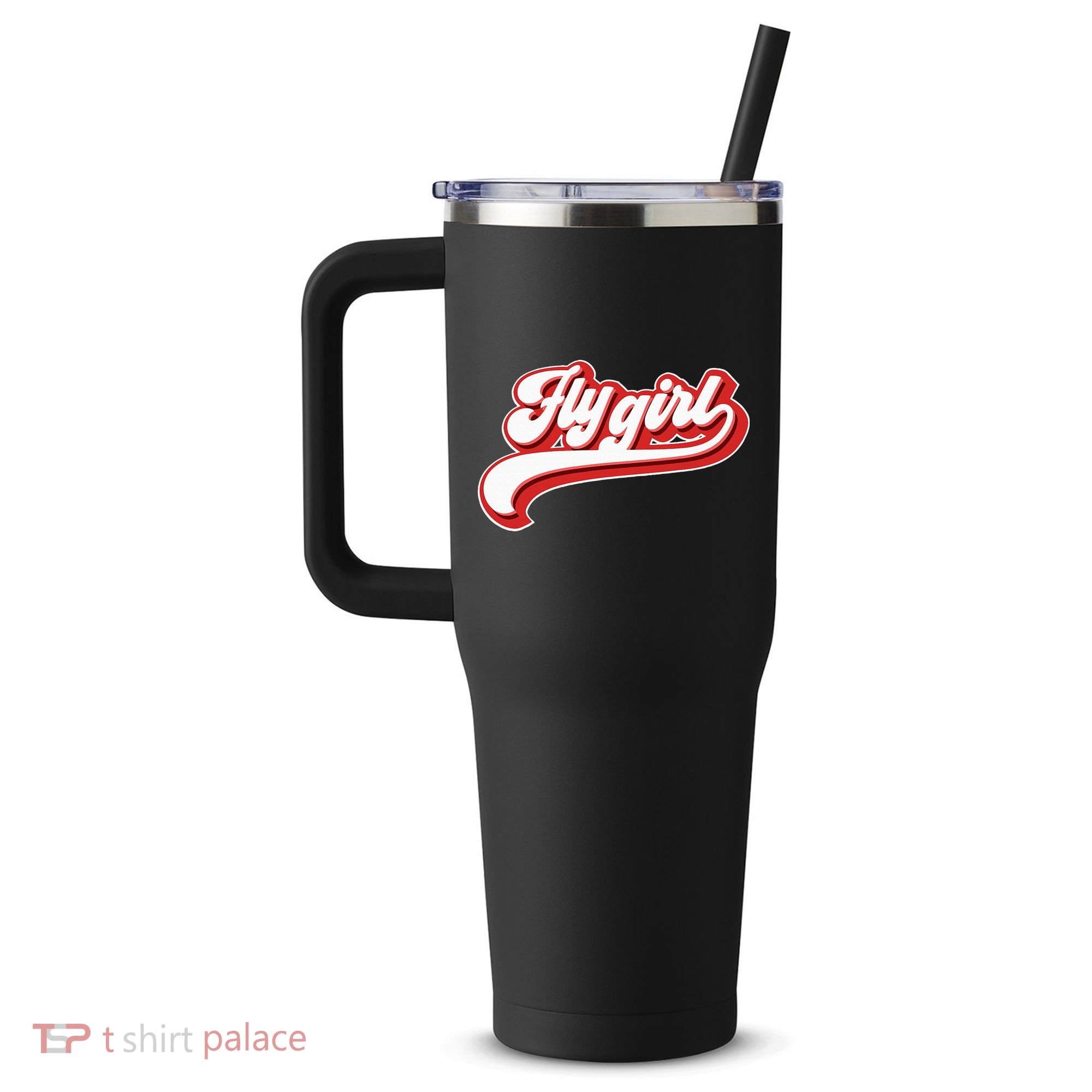 Fly Girl 80s 90s Old School Hip Hop 40oz Vacuum Insulated Stainless Steel Travel Tumbler