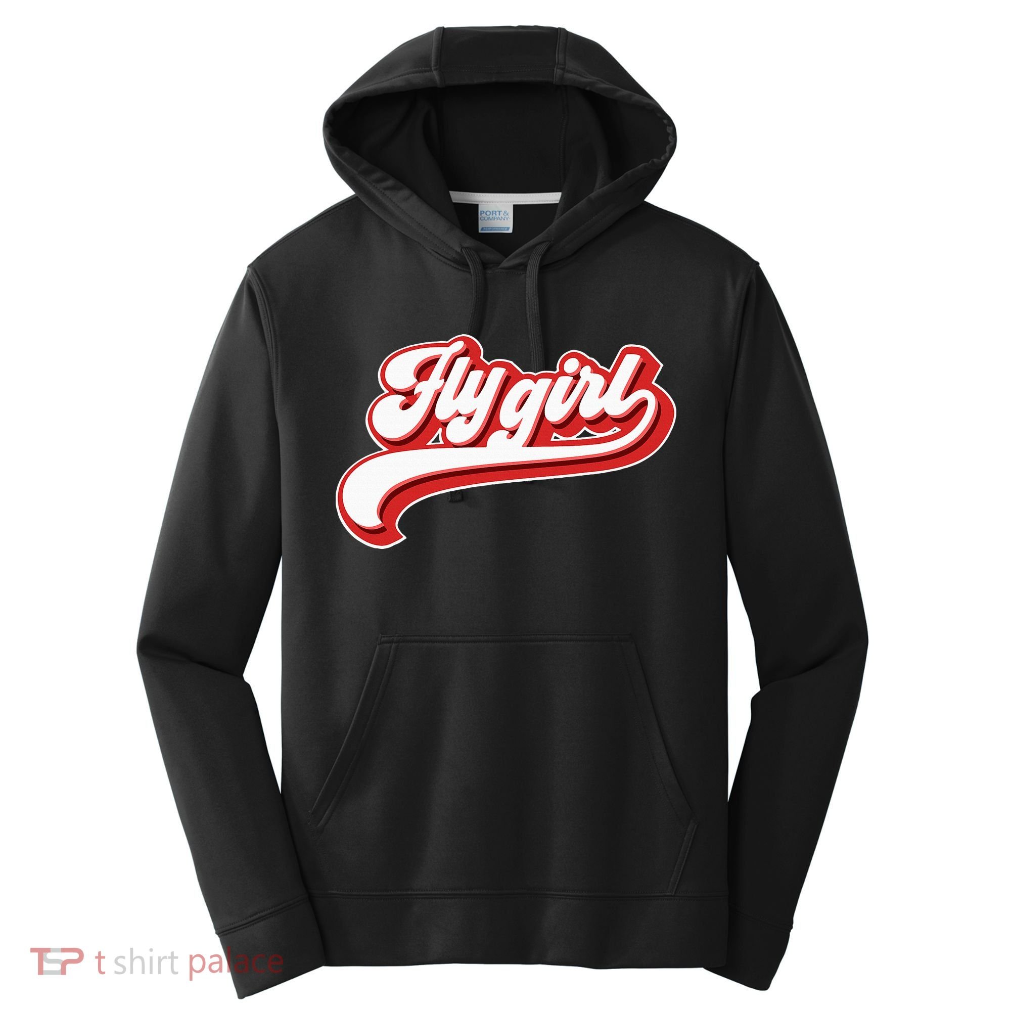 Fly Girl 80s 90s Old School Hip Hop Performance Fleece Hoodie