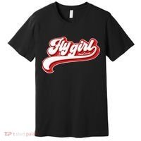 Fly Girl 80s 90s Old School Hip Hop Premium T-Shirt thumb 0