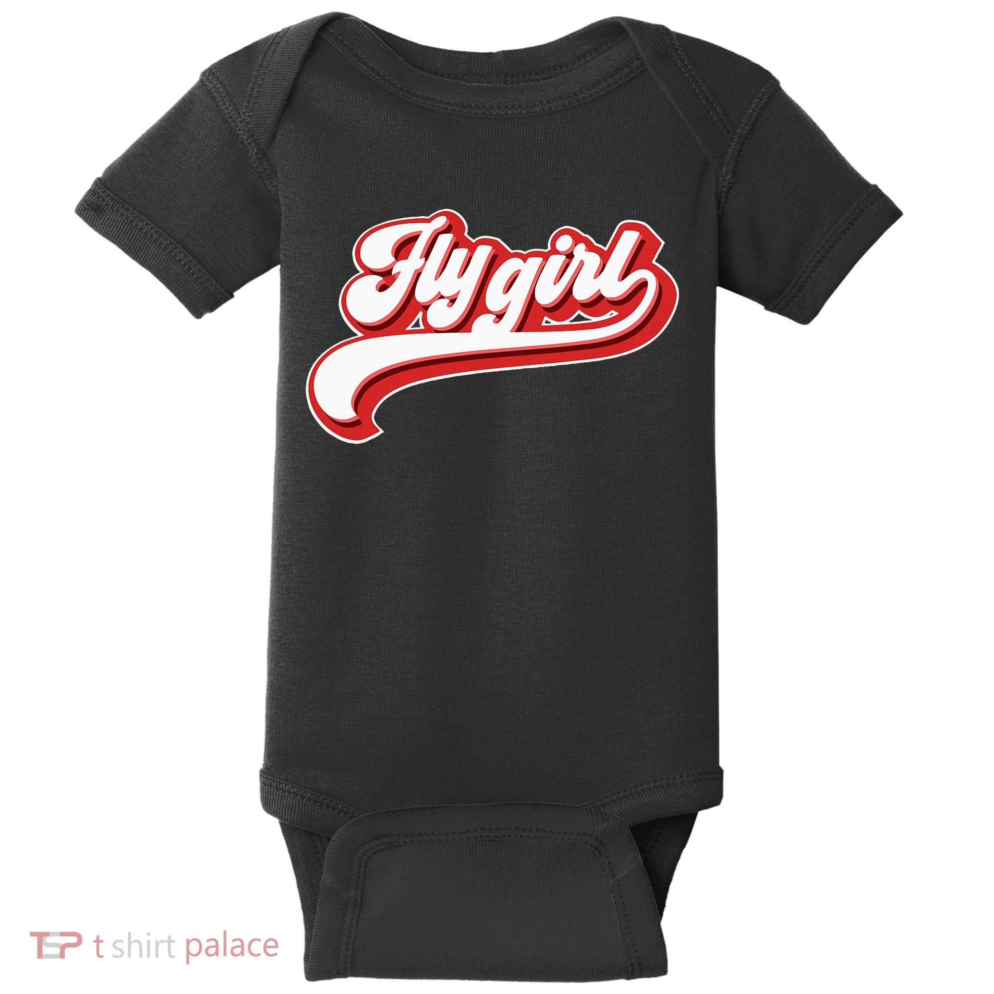 Fly Girl 80s 90s Old School Hip Hop Baby Bodysuit