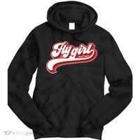 Fly Girl 80s 90s Old School Hip Hop Tie Dye Hoodie thumb 0