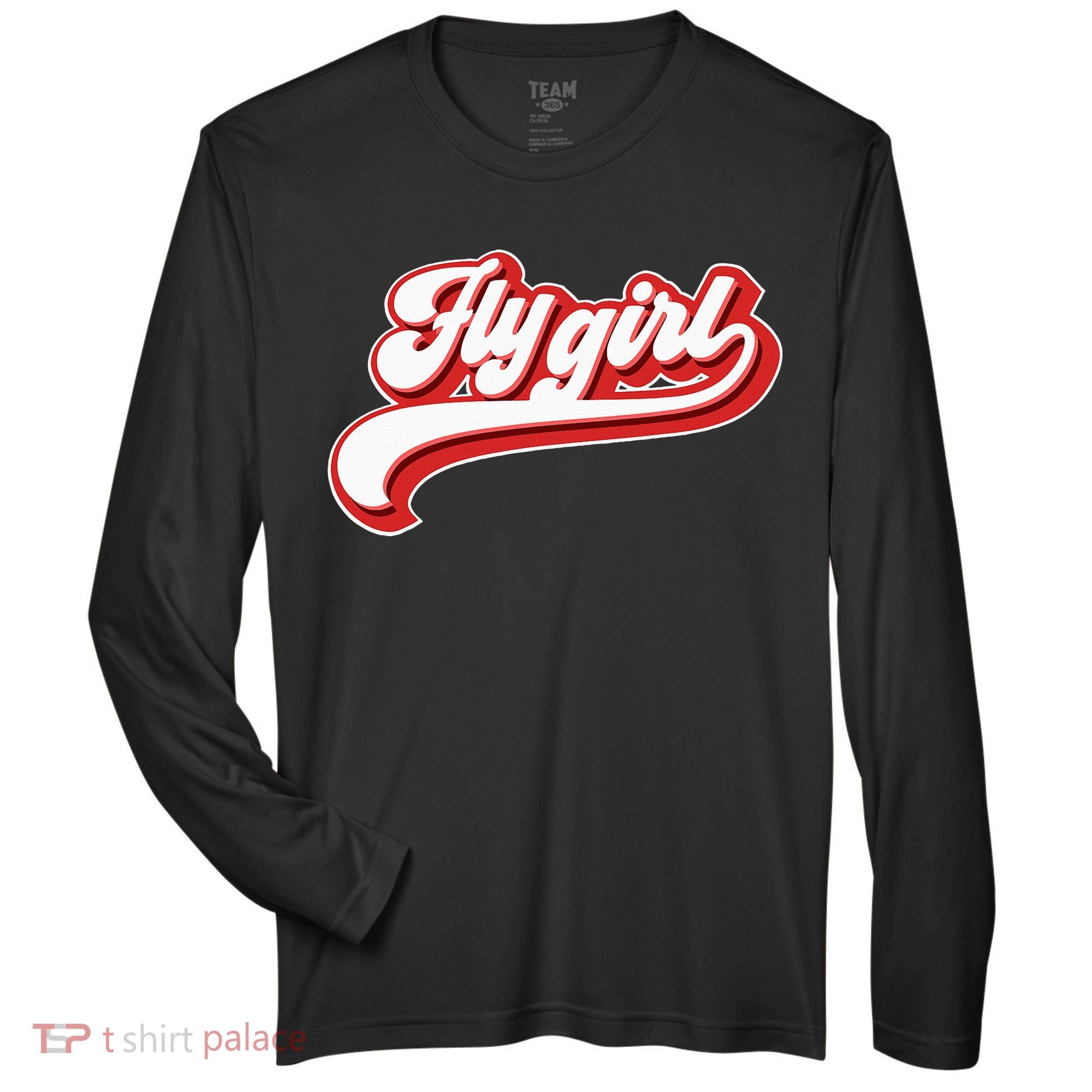 Fly Girl 80s 90s Old School Hip Hop Zone Performance Long-Sleeve T-Shirt