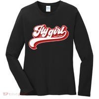 Fly Girl 80s 90s Old School Hip Hop Women's Long Sleeve Shirt thumb 0