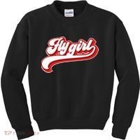 Fly Girl 80s 90s Old School Hip Hop Kids Sweatshirt thumb 0