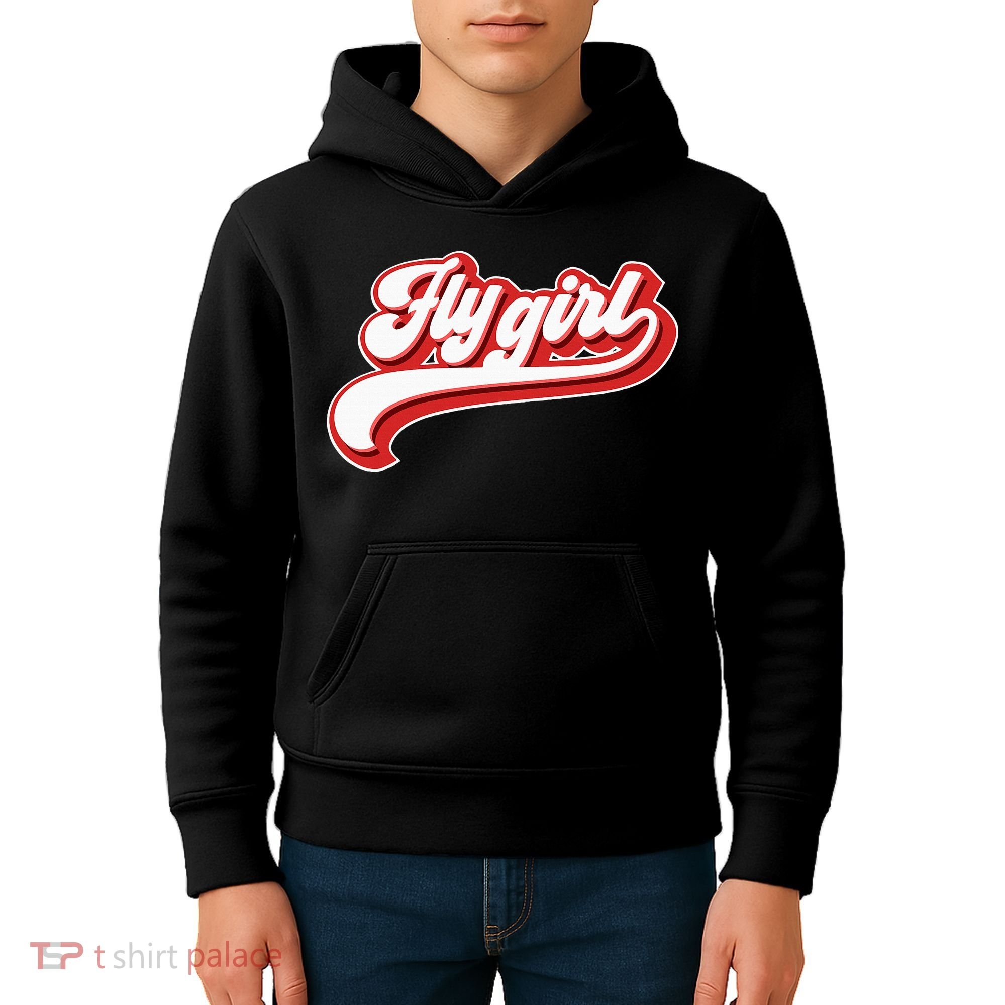 Fly Girl 80s 90s Old School Hip Hop Kids Hoodie
