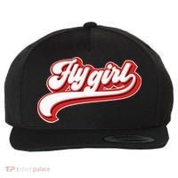 Fly Girl 80s 90s Old School Hip Hop Wool Snapback Cap thumb 0