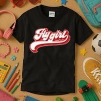Fly Girl 80s 90s Old School Hip Hop Kids T-Shirt thumb 3