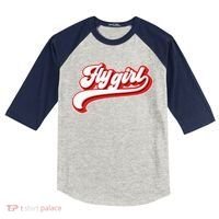 Fly Girl 80s 90s Old School Hip Hop Kids Colorblock Raglan Jersey thumb 0