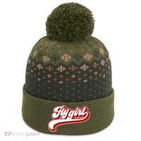 Fly Girl 80s 90s Old School Hip Hop The Baniff Cuffed Pom Beanie thumb 0