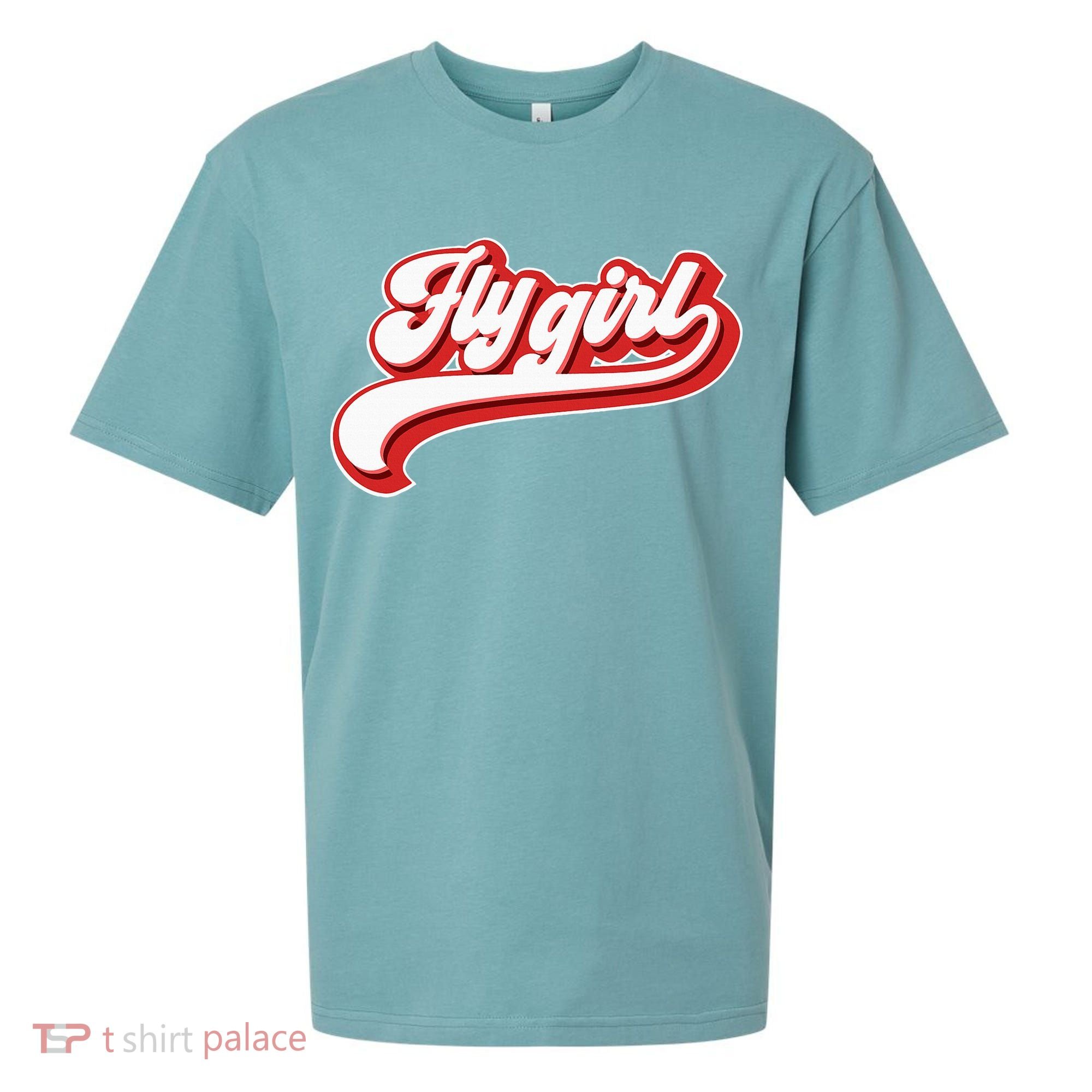 Fly Girl 80s 90s Old School Hip Hop Sueded Cloud Jersey T-Shirt