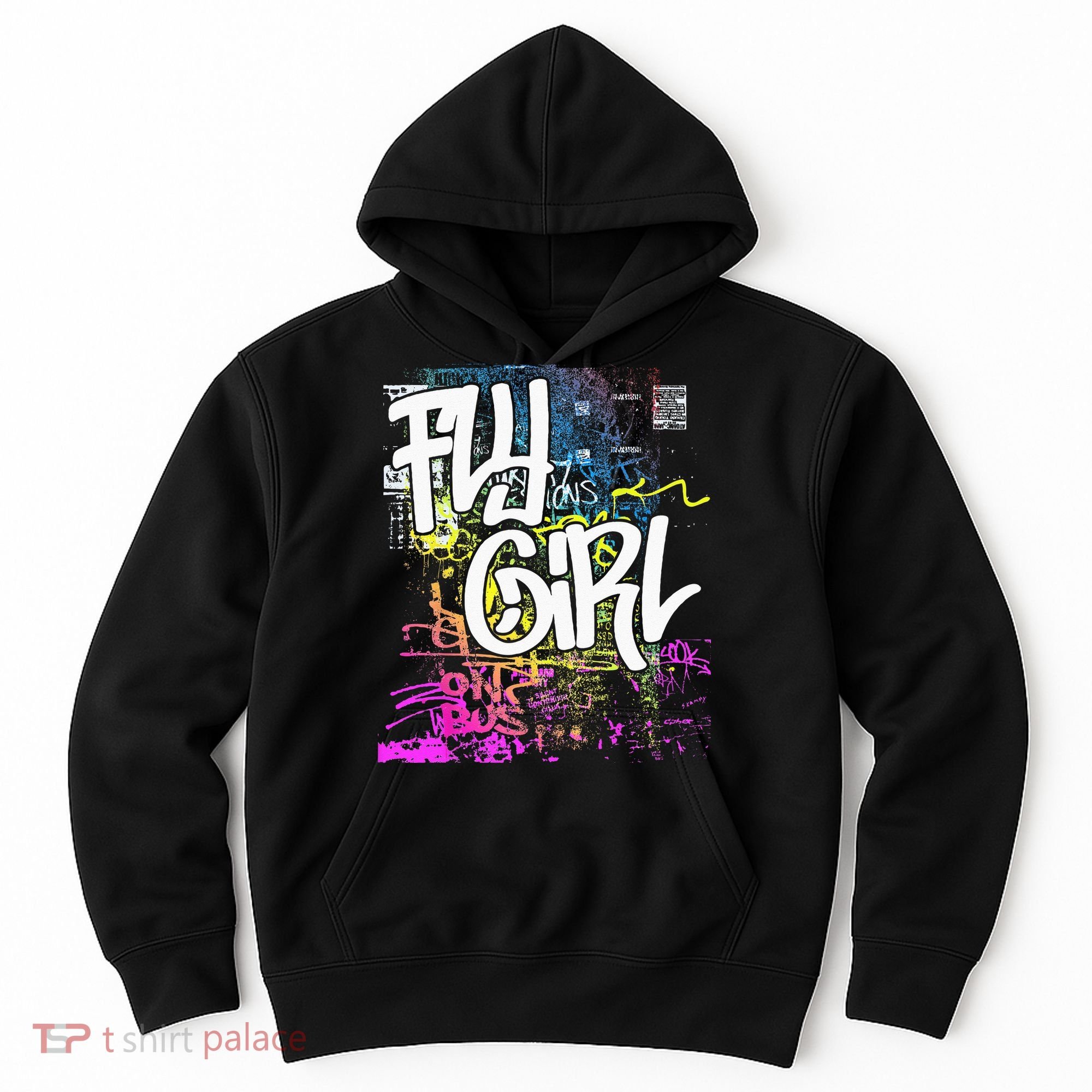 Fly Girl 80s 90s Rap BGirl Old School Hip Hop Graffiti Hoodie