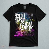 Fly Girl 80s 90s Rap BGirl Old School Hip Hop Graffiti T-Shirt thumb 5