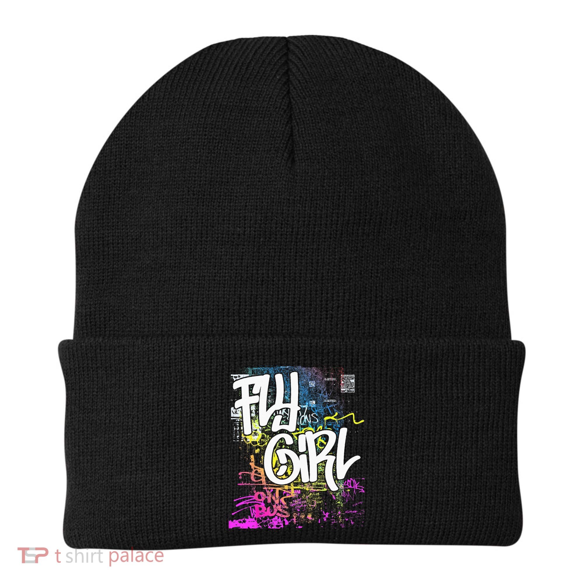Fly Girl 80s 90s Rap BGirl Old School Hip Hop Graffiti Beanie