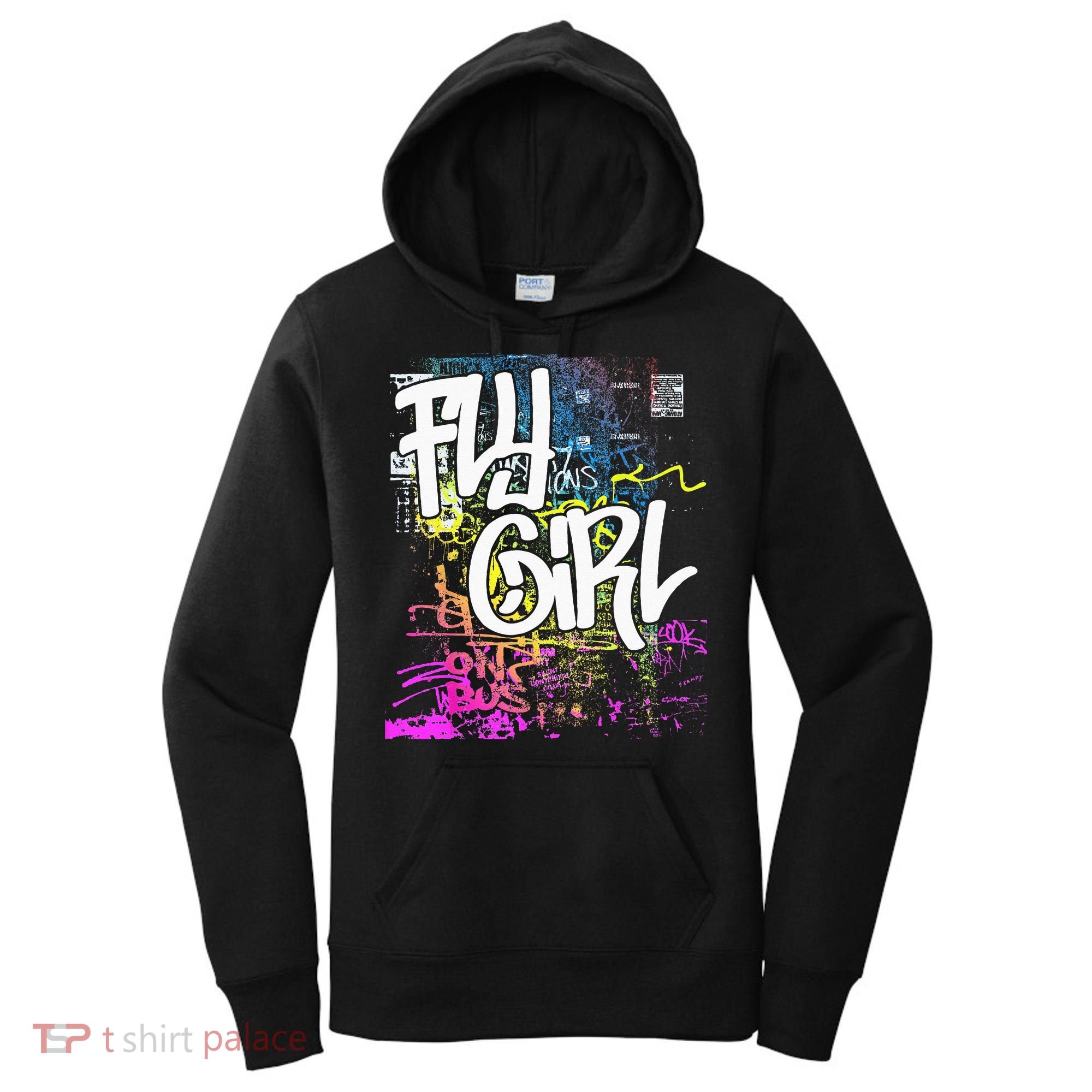 Fly Girl 80s 90s Rap BGirl Old School Hip Hop Graffiti Women's Hoodie