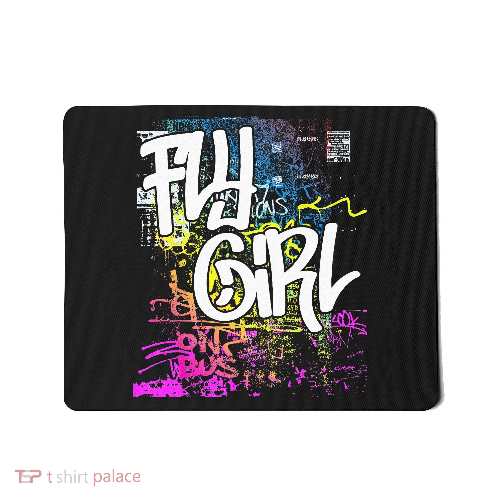 Fly Girl 80s 90s Rap BGirl Old School Hip Hop Graffiti Mousepad