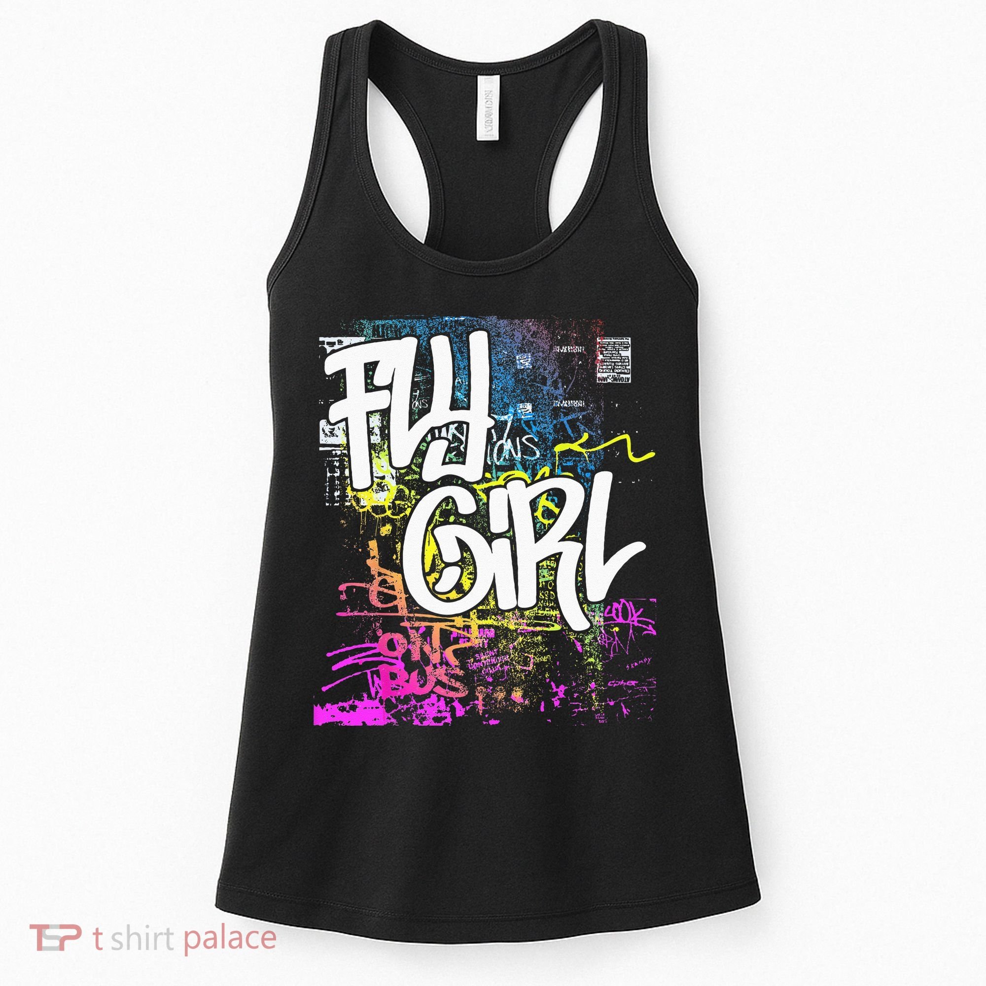 Fly Girl 80s 90s Rap BGirl Old School Hip Hop Graffiti Women's Tank Top
