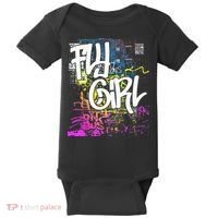 Fly Girl 80s 90s Rap BGirl Old School Hip Hop Graffiti Baby Bodysuit thumb 0