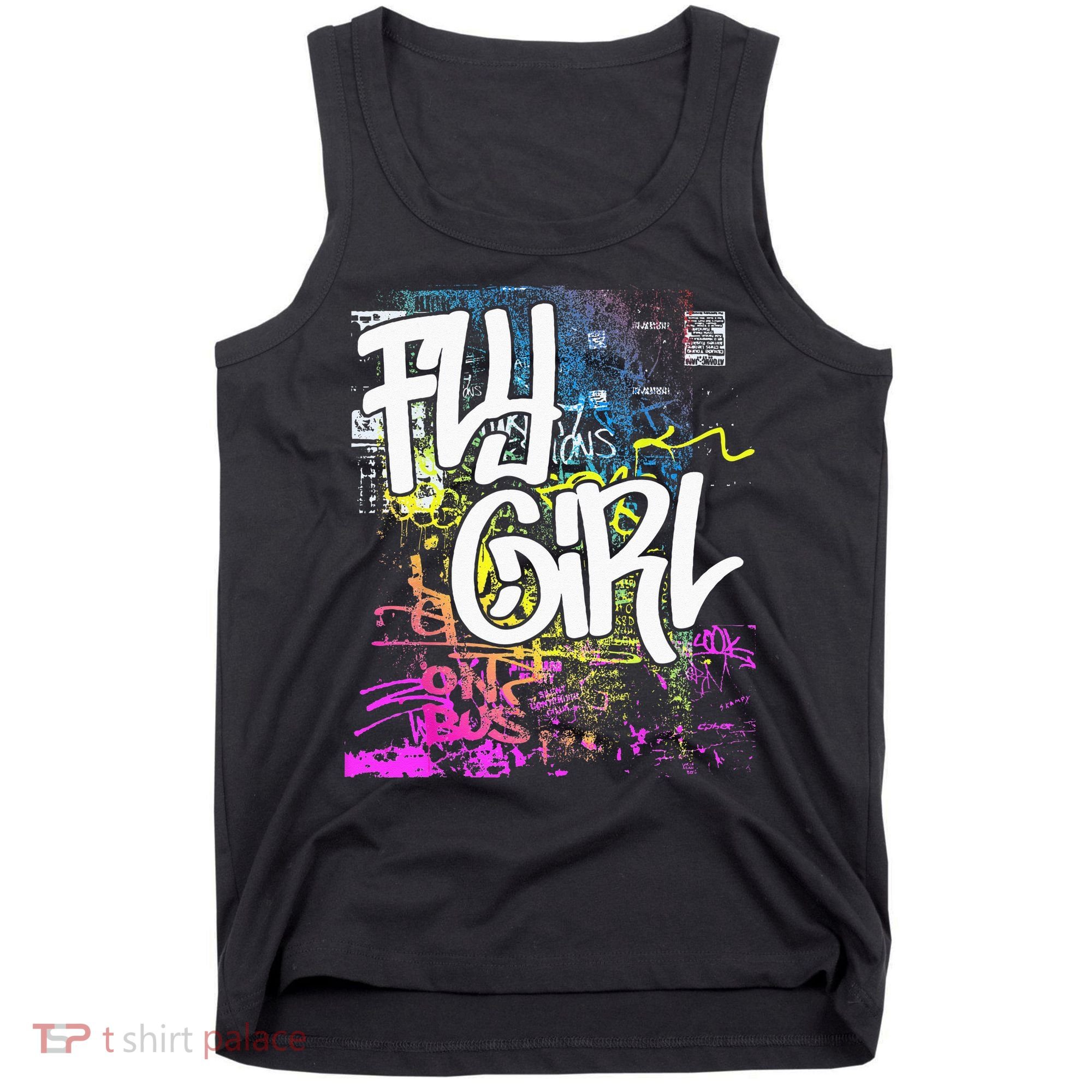 Fly Girl 80s 90s Rap BGirl Old School Hip Hop Graffiti Tank Top