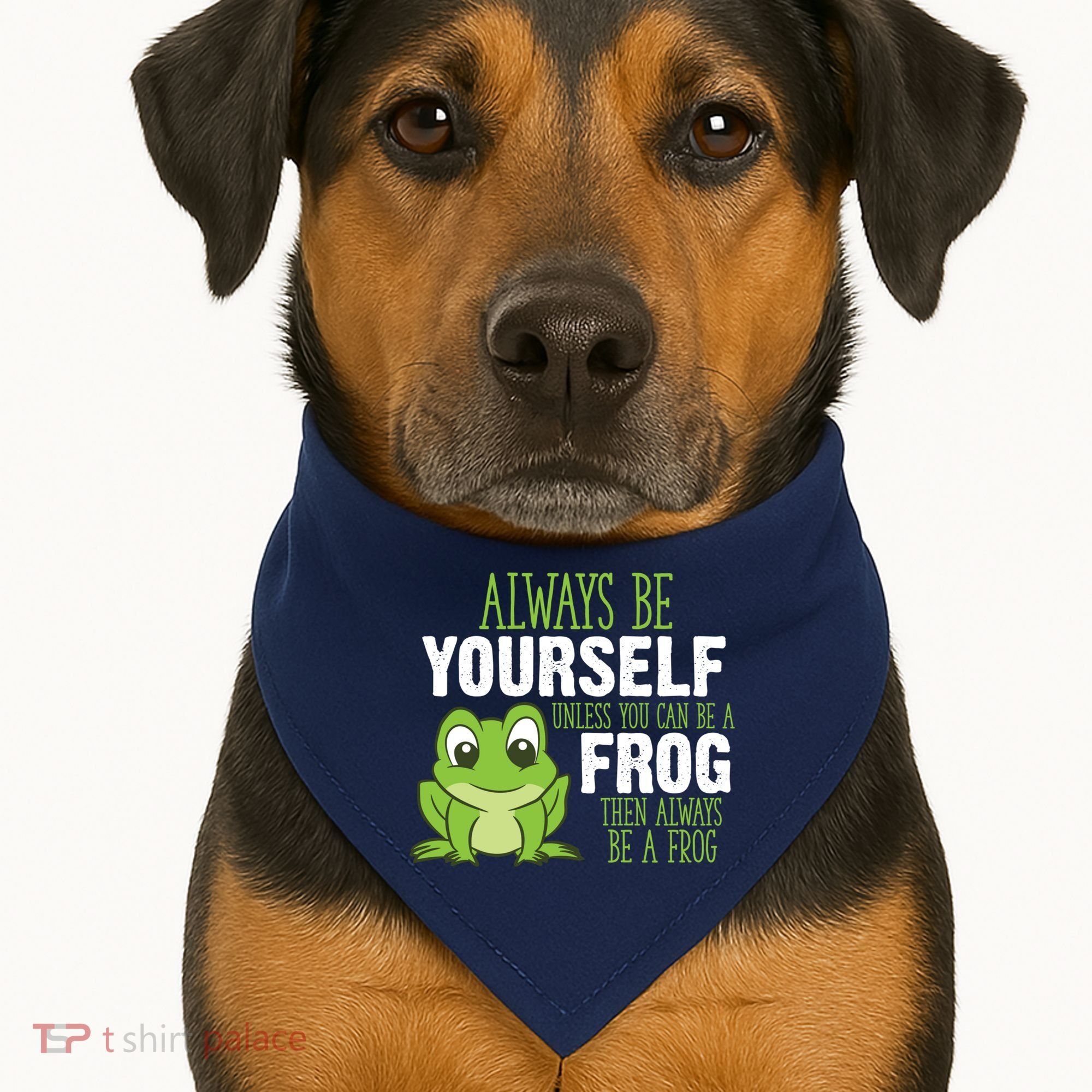 Frog Gifts Always Be Yourself Unless You Can Be A Frog USA-Made Doggie Bandana
