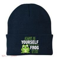 Frog Gifts Always Be Yourself Unless You Can Be A Frog Beanie thumb 0
