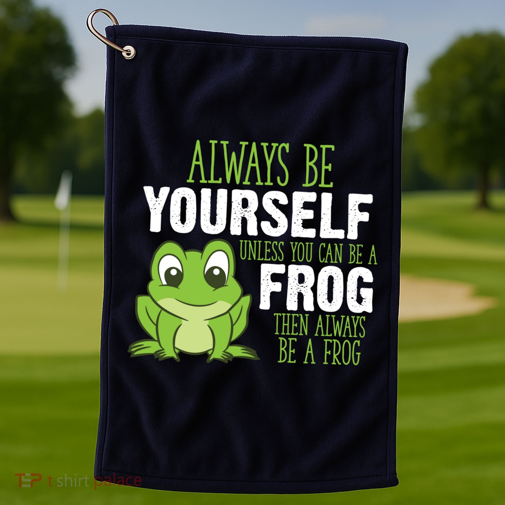 Frog Gifts Always Be Yourself Unless You Can Be A Frog Golf Towel