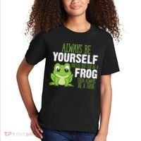 Frog Gifts Always Be Yourself Unless You Can Be A Frog Kids T-Shirt thumb 2
