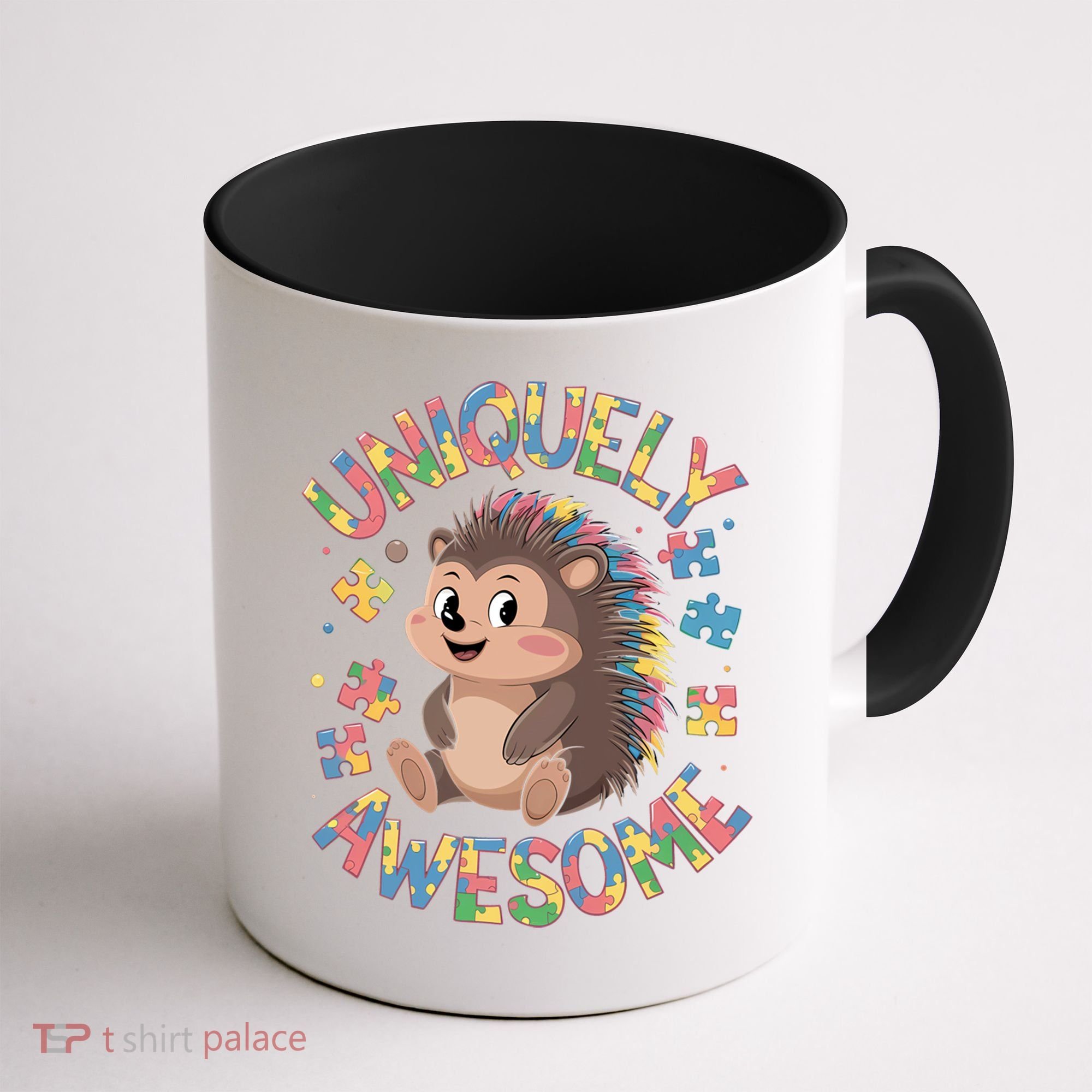Funny Gift Autism Awareness Month Hedgehog Acceptance Neurodiversity  Coffee Mug