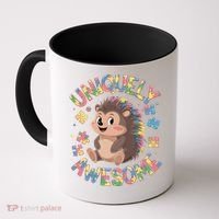 Funny Gift Autism Awareness Month Hedgehog Acceptance Neurodiversity  Coffee Mug thumb 0