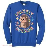 Funny Gift Autism Awareness Month Hedgehog Acceptance Neurodiversity  Sweatshirt thumb 0