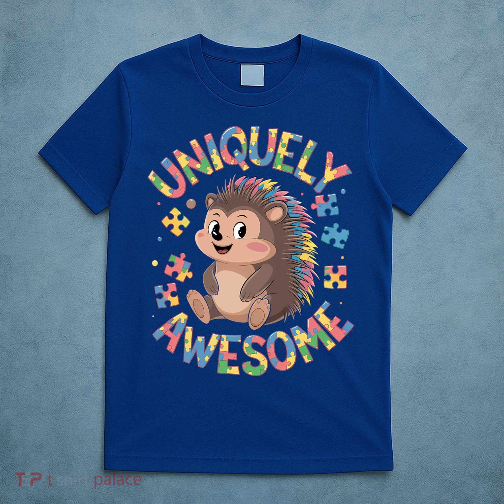 Funny Gift Autism Awareness Month Hedgehog Acceptance Neurodiversity  T-Shirt