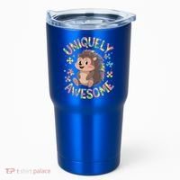 Funny Gift Autism Awareness Month Hedgehog Acceptance Neurodiversity  Tumbler thumb 0