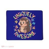 Funny Gift Autism Awareness Month Hedgehog Acceptance Neurodiversity  Mousepad thumb 0