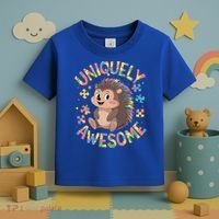 Funny Gift Autism Awareness Month Hedgehog Acceptance Neurodiversity  Toddler T-Shirt thumb 3