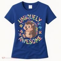 Funny Gift Autism Awareness Month Hedgehog Acceptance Neurodiversity  Women's T-Shirt thumb 0