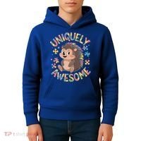 Funny Gift Autism Awareness Month Hedgehog Acceptance Neurodiversity  Kids Hoodie thumb 4