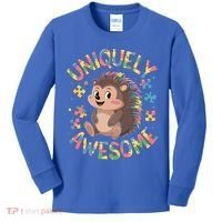 Funny Gift Autism Awareness Month Hedgehog Acceptance Neurodiversity  Kids Long Sleeve Shirt thumb 0