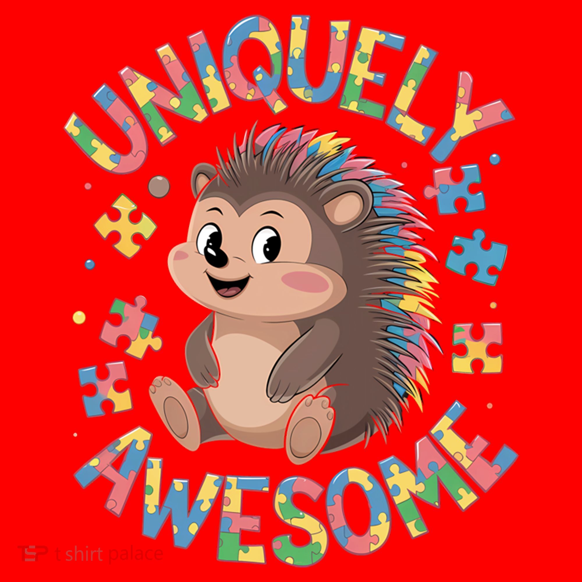 Funny Gift Autism Awareness Month Hedgehog Acceptance Neurodiversity  Santa Hat