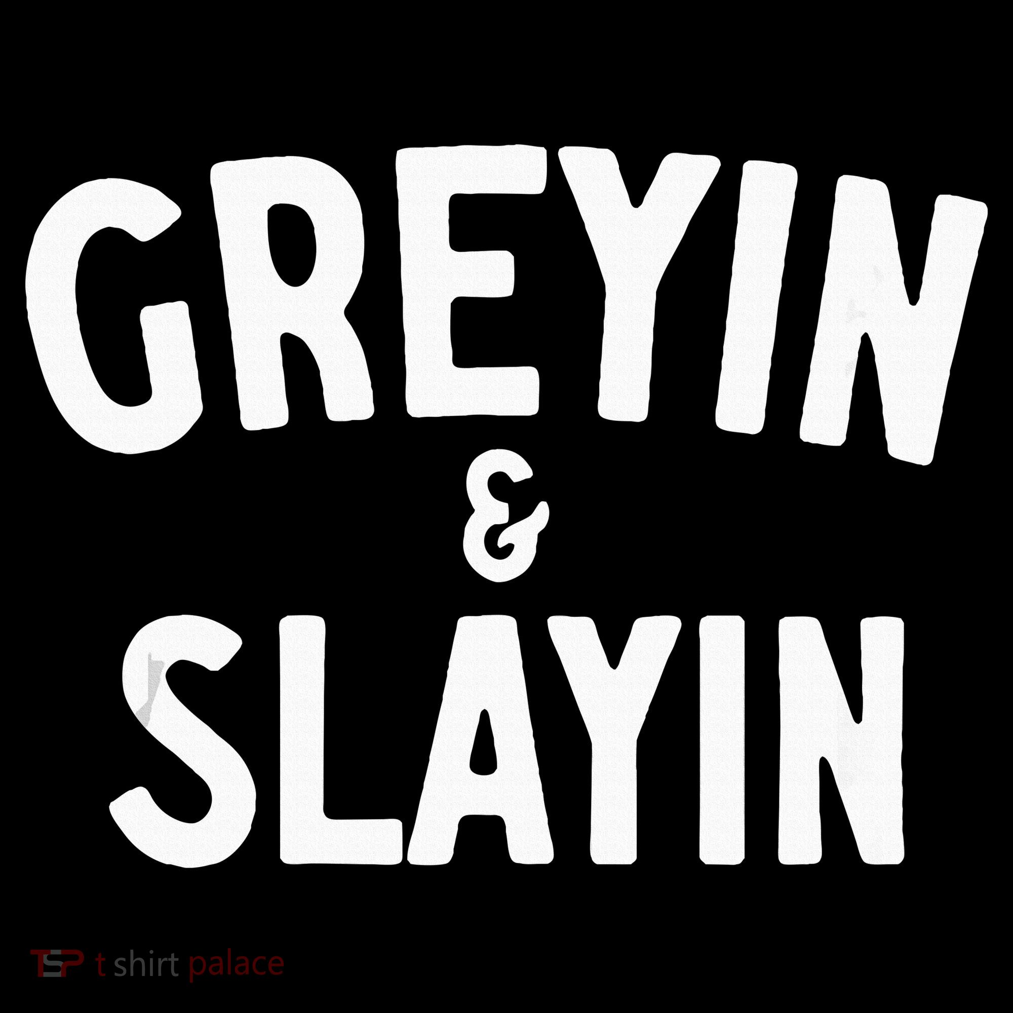 Funny Graying And Slaying Workout Gym Sweatshirt