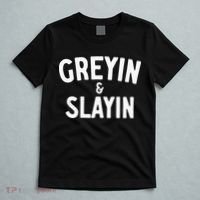 Funny Graying And Slaying Workout Gym T-Shirt thumb 5