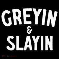 Funny Graying And Slaying Workout Gym Ornament thumb 1