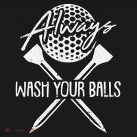 Funny Golf Always Wash Your Balls Retro Golfing Gift Women's Hoodie thumb 2