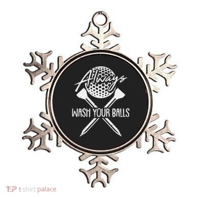Funny Golf Always Wash Your Balls Retro Golfing Gift Ornament