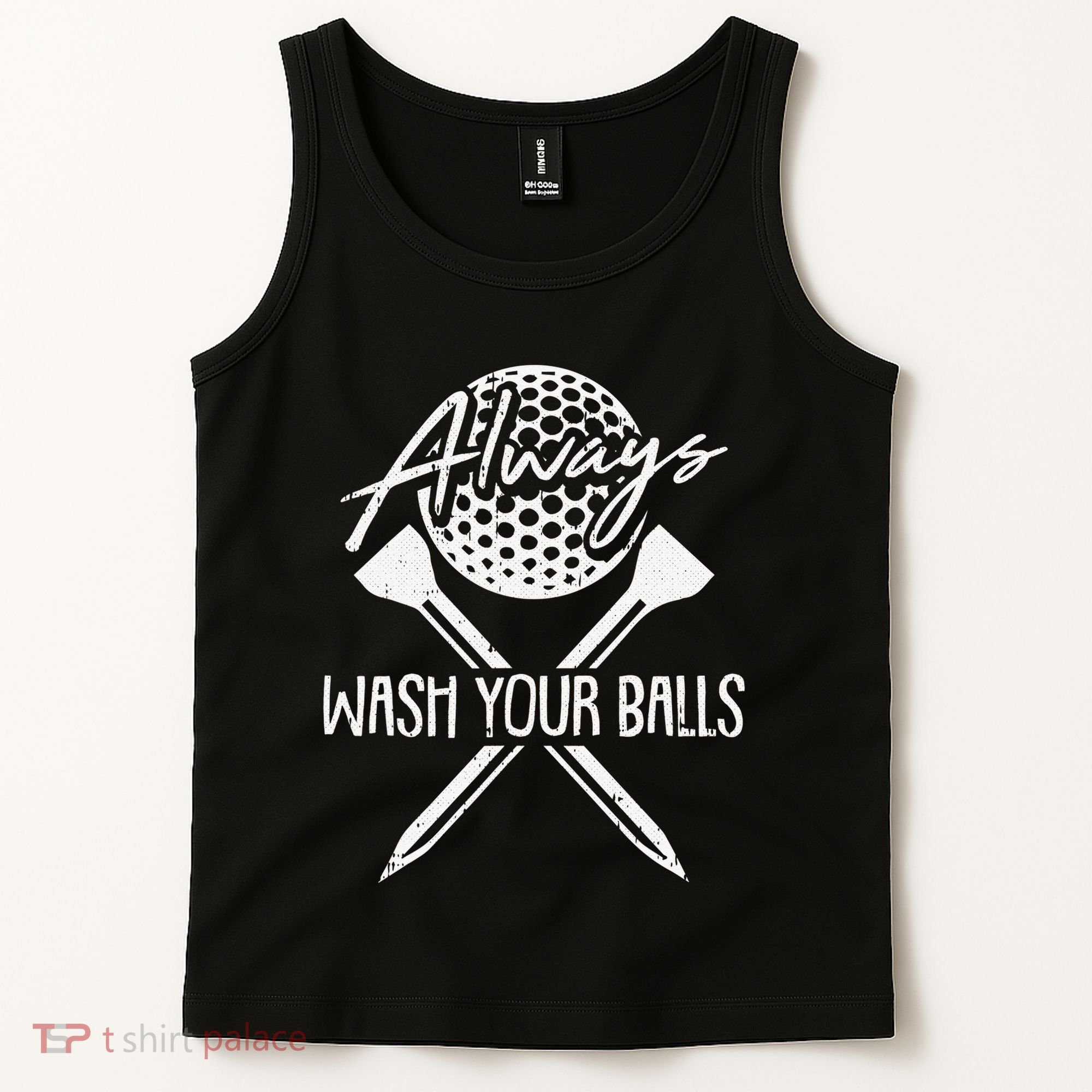 Funny Golf Always Wash Your Balls Retro Golfing Gift Tank Top