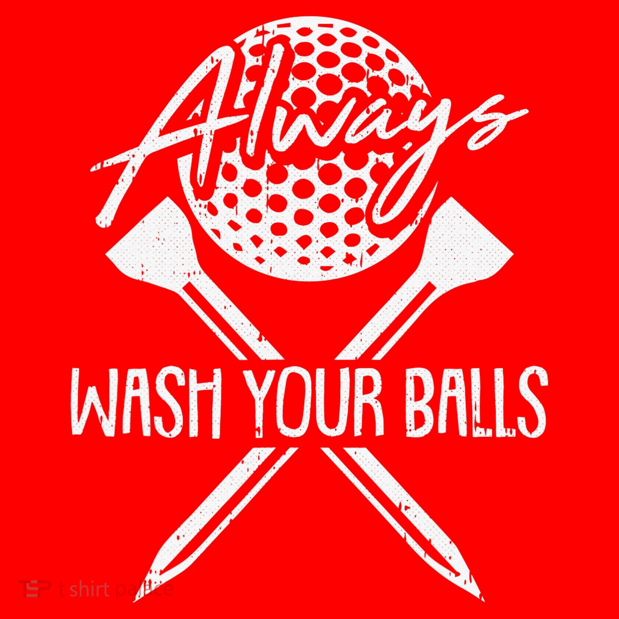 Funny Golf Always Wash Your Balls Retro Golfing Gift Santa Hat