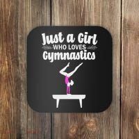 Funny Gymnastics Art For Women N Acrobat Gymnasts Coaster thumb 0