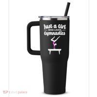 Funny Gymnastics Art For Women N Acrobat Gymnasts 40oz Vacuum Insulated Stainless Steel Travel Tumbler thumb 2