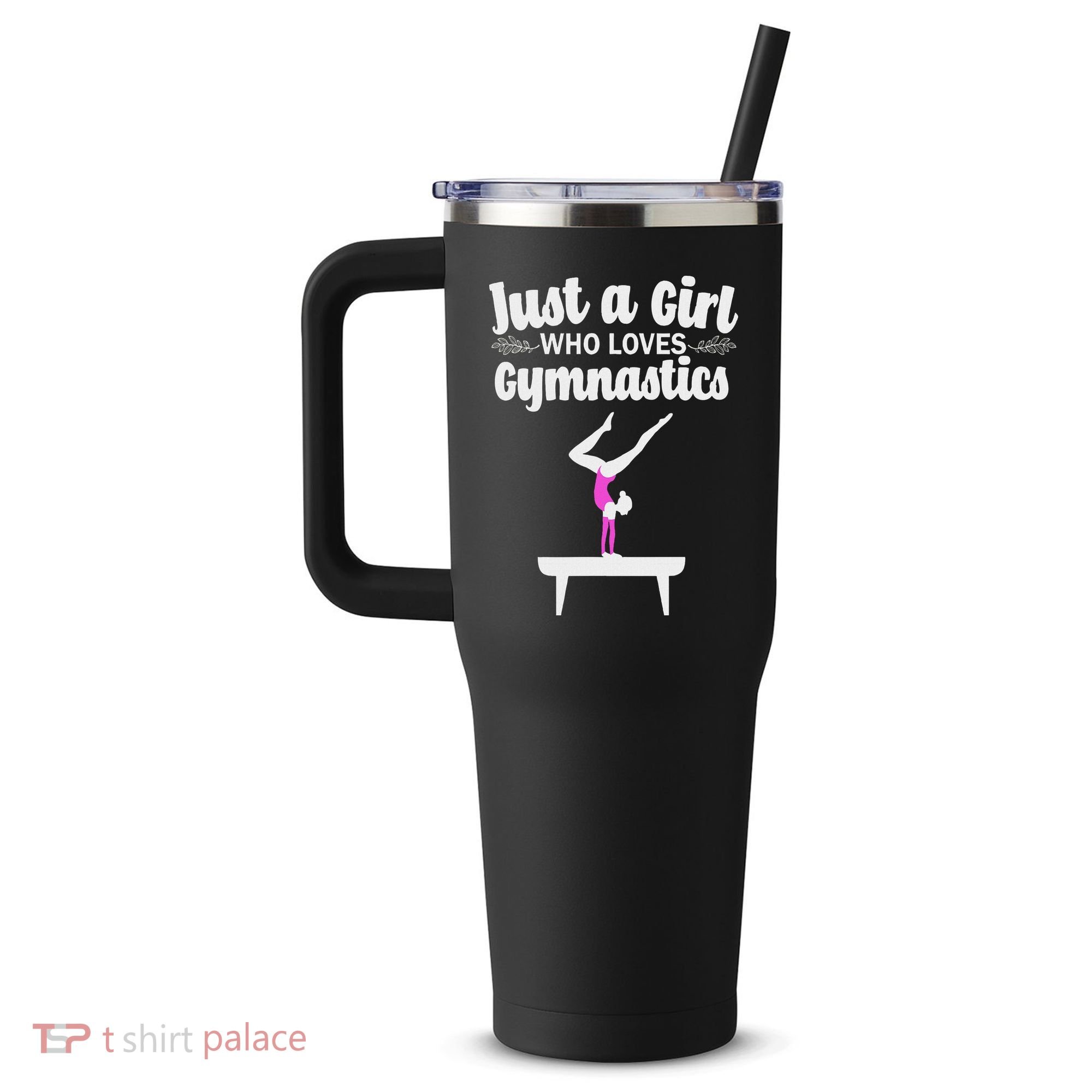 Funny Gymnastics Art For Women N Acrobat Gymnasts 40oz Vacuum Insulated Stainless Steel Travel Tumbler