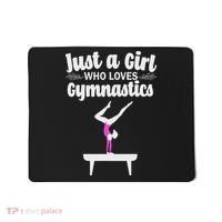 Funny Gymnastics Art For Women N Acrobat Gymnasts Mousepad thumb 0