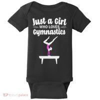 Funny Gymnastics Art For Women N Acrobat Gymnasts Baby Bodysuit thumb 0