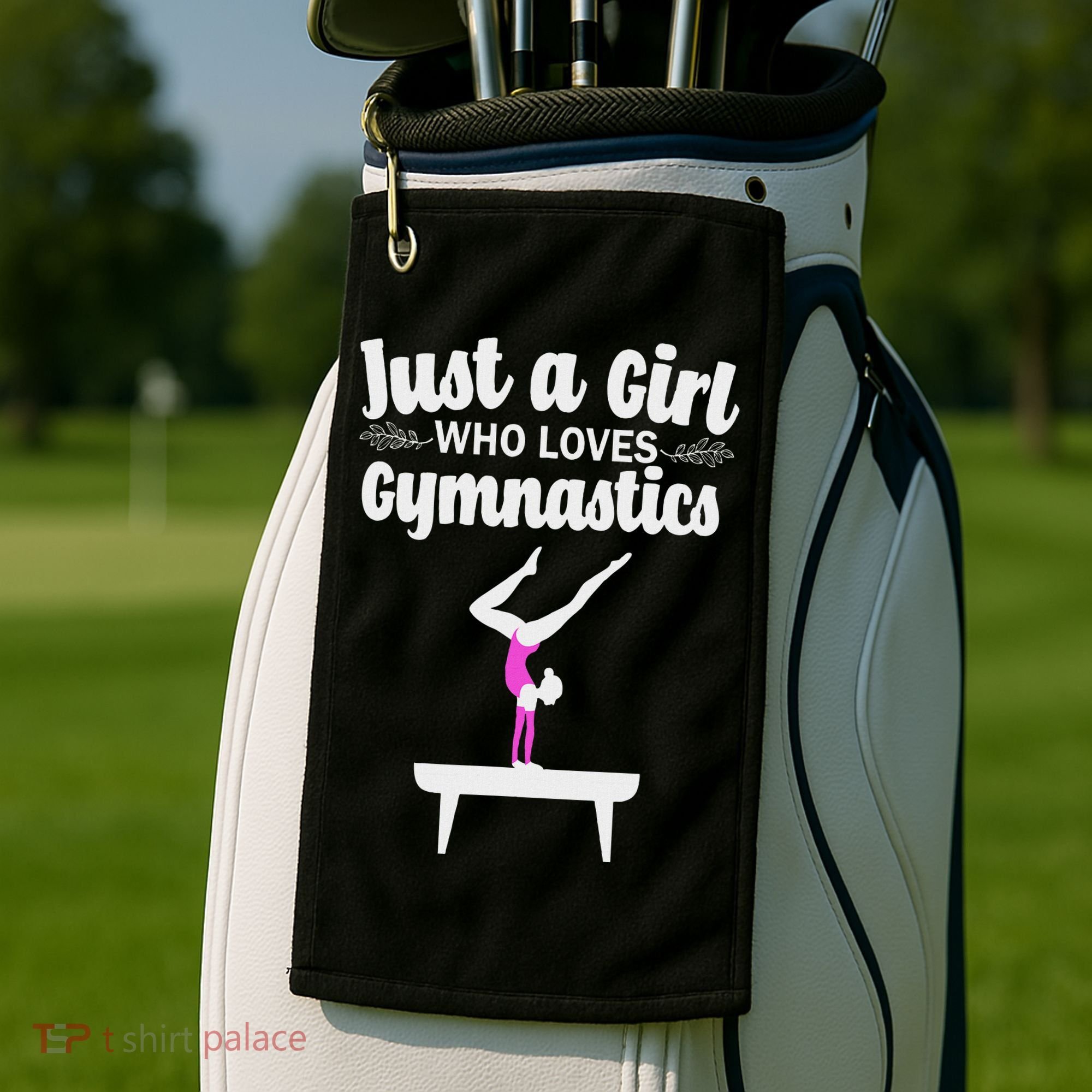 Funny Gymnastics Art For Women N Acrobat Gymnasts Golf Towel